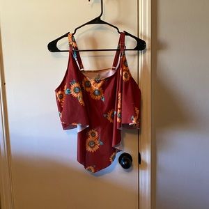 Plus size 2 piece swim suit